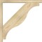 Ekena Millwork Funston Block Rough Sawn Bracket w/ Offset Brace, Douglas Fir, 4"W x 34"D x 34"H BKT0402X34X34FST05RDF - alternate 3